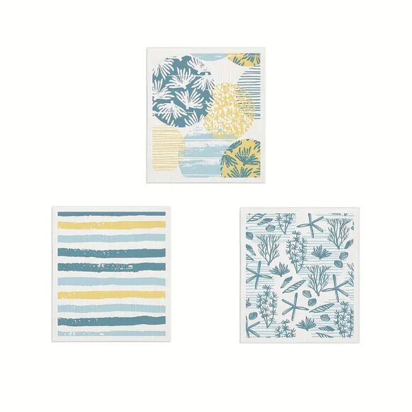 NEW Set of 6 Swedish Dishcloths - Ocean Collection, Reusable & Sustainable - Picture 7 of 7